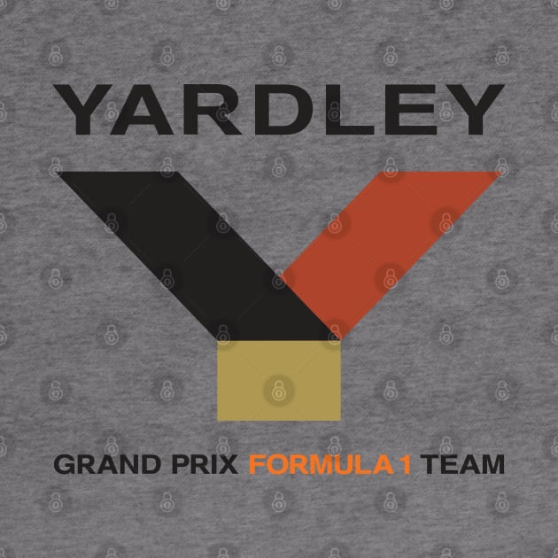 Yardley Grand Prix Formula 1 Team 1971-74 F1 logo - BRM, McLaren, Jo Siffert, Peter Revson, Denny Hulme, Jody Sheckter, by retropetrol